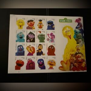 16 Sesame Street Character Forever Stamp Sheet
